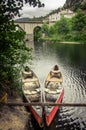 Red Canoes Royalty Free Stock Photo