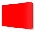 Red Canvas Wraps template for presentation layouts and design. 3D rendering