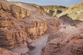 Red canyon in mountains of Eilat Royalty Free Stock Photo