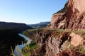 Red Canyon, River and Road Royalty Free Stock Photo