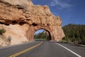 Red Canyon Roadway Arch Royalty Free Stock Photo
