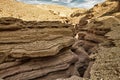 The Red Canyon touristic attraction in Israel HDR image Royalty Free Stock Photo