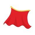 Red cape icon, cartoon style Royalty Free Stock Photo