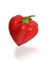 Red capsicum love Royalty Free Stock Photo