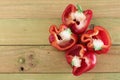 Red Capsicums Royalty Free Stock Photo
