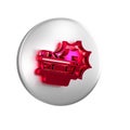 Red Car accident icon isolated on transparent background. Insurance concept. Security, safety, protection, protect Royalty Free Stock Photo