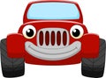 Red car cartoon Royalty Free Stock Photo