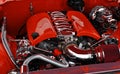 Red Car Engine Royalty Free Stock Photo
