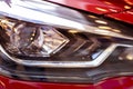 Red car front light Royalty Free Stock Photo