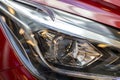 Red car front light Royalty Free Stock Photo
