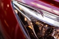 Red car front light Royalty Free Stock Photo