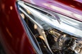 Red car front light Royalty Free Stock Photo