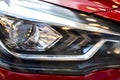 Red car front light Royalty Free Stock Photo