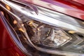 Red car front light Royalty Free Stock Photo