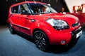 Red car Kia Soul Royalty Free Stock Photo