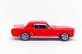 Red car, legendary racing mustang, Royalty Free Stock Photo
