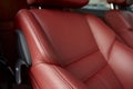 Red car seats Royalty Free Stock Photo