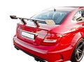 Red car spoiler Royalty Free Stock Photo