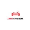 Red sport car wash logo modern logo designs Royalty Free Stock Photo