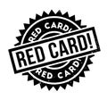 Red Card rubber stamp