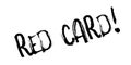 Red Card rubber stamp