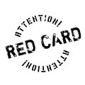 Red Card rubber stamp