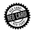 Red Card rubber stamp