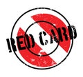 Red Card rubber stamp