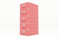 Red Cardboard Storage Boxes