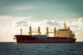 Red cargo ship Royalty Free Stock Photo