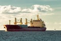 Red cargo ship Royalty Free Stock Photo