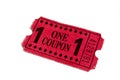 Red Carnival Admission Movie Ticket