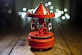 Red carousel toy Royalty Free Stock Photo