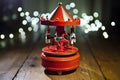 Red carousel toy Royalty Free Stock Photo