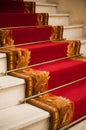 Red carper in hotel Royalty Free Stock Photo