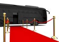 Red carpet Bus Royalty Free Stock Photo