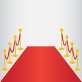 Red carpet, ceremonial Royalty Free Stock Photo