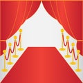 Red carpet, ceremonial Royalty Free Stock Photo