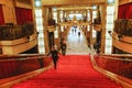 Red carpet in Dolby Theater. Hollywood Blvd getting ready for the 90th Academy Awards, the 2018 Oscars ceremony Royalty Free Stock Photo