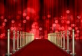 Red carpet entrance Royalty Free Stock Photo