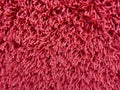 Red carpet flooring, fluffy wool, texture, background