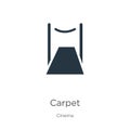 Red carpet icon vector. Trendy flat red carpet icon from cinema collection isolated on white background. Vector illustration can Royalty Free Stock Photo