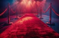 Red Carpet Leading to Red Carpeted Entrance Royalty Free Stock Photo