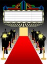 Red Carpet Premier Marquee/eps Royalty Free Stock Photo