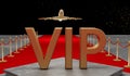 Red carpet Private jet with a Luxury vip Royalty Free Stock Photo