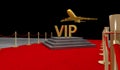 Red carpet Private jet with a Luxury vip Royalty Free Stock Photo