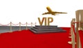 Red carpet Private jet with a Luxury vip Royalty Free Stock Photo