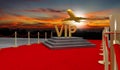 Red carpet Private jet with a Luxury vip Royalty Free Stock Photo