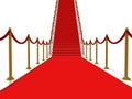 Red Carpet Stairs - Stairway to fame Royalty Free Stock Photo