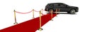 Red carpet SUV Royalty Free Stock Photo